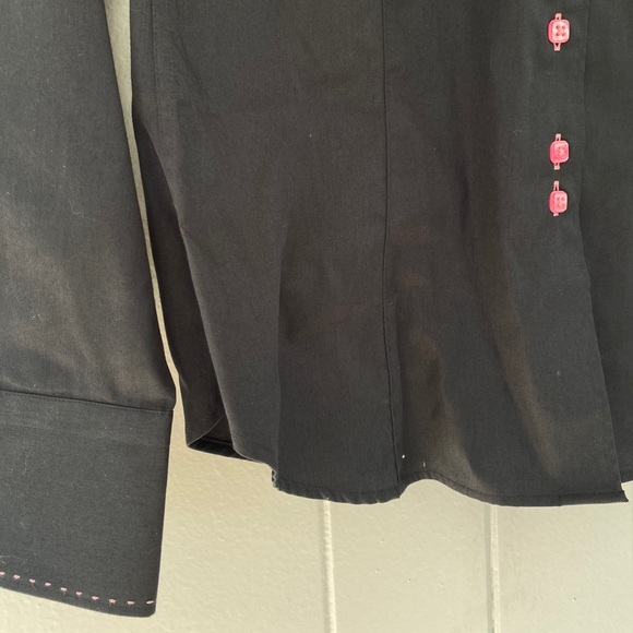 Jared Lang Spread Collar Slim Fit Shirt Gray Sz 4 - Picture 2 of 5